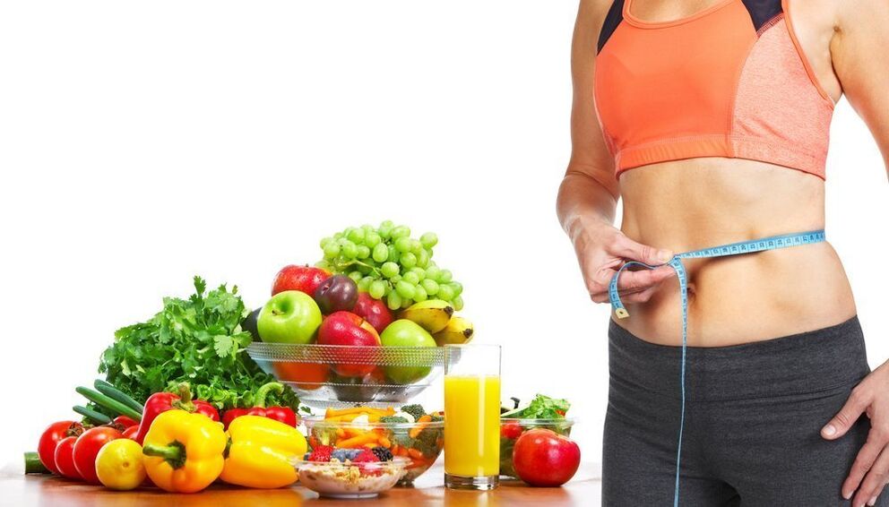 A balanced diet and exercise help the girl regain a slim body shape